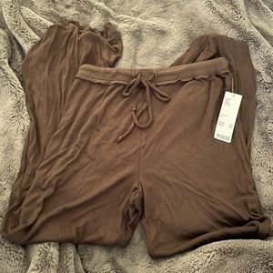 Rich chocolate brown lounge pants urban outfitters never worn brand new w tags